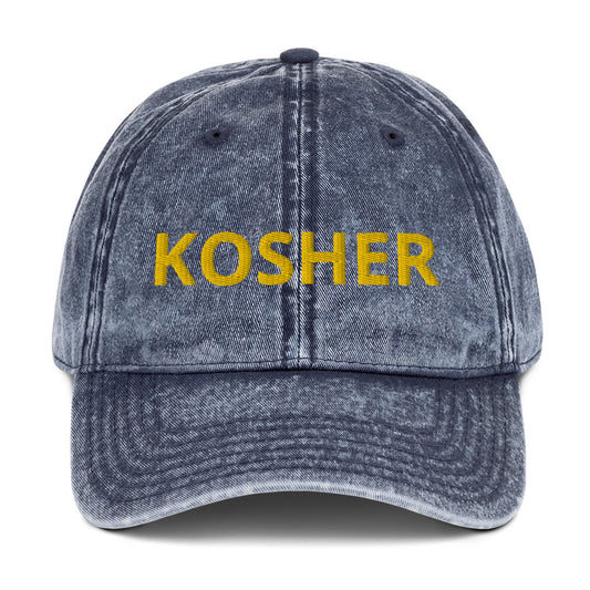 Blue kosher hat