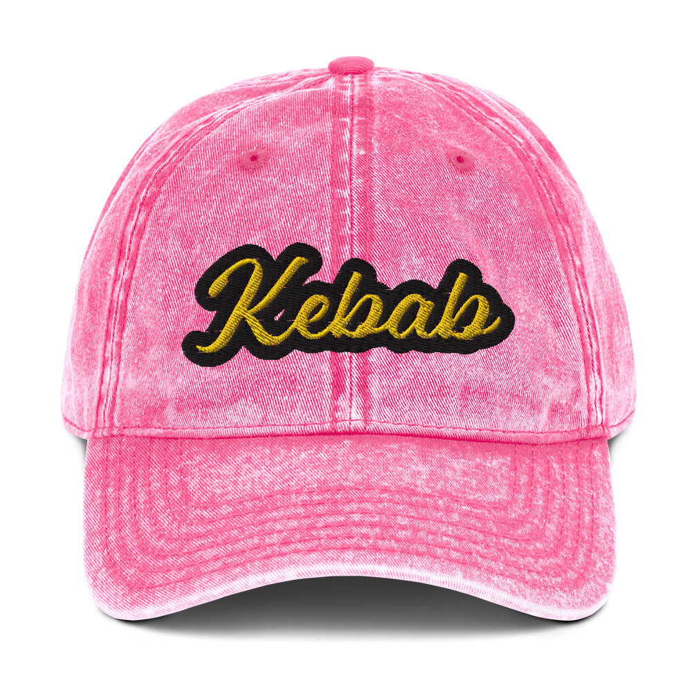 Pink Kebab Hat - Love kebab? Looking for a funny gift for a fellow kebab enthusiast? This kebab hat is comfortable and expertly embroidered just for you. Show off your love of kebab in style and let your hat do the talking. Looking for something personalized? Shoot us a message!