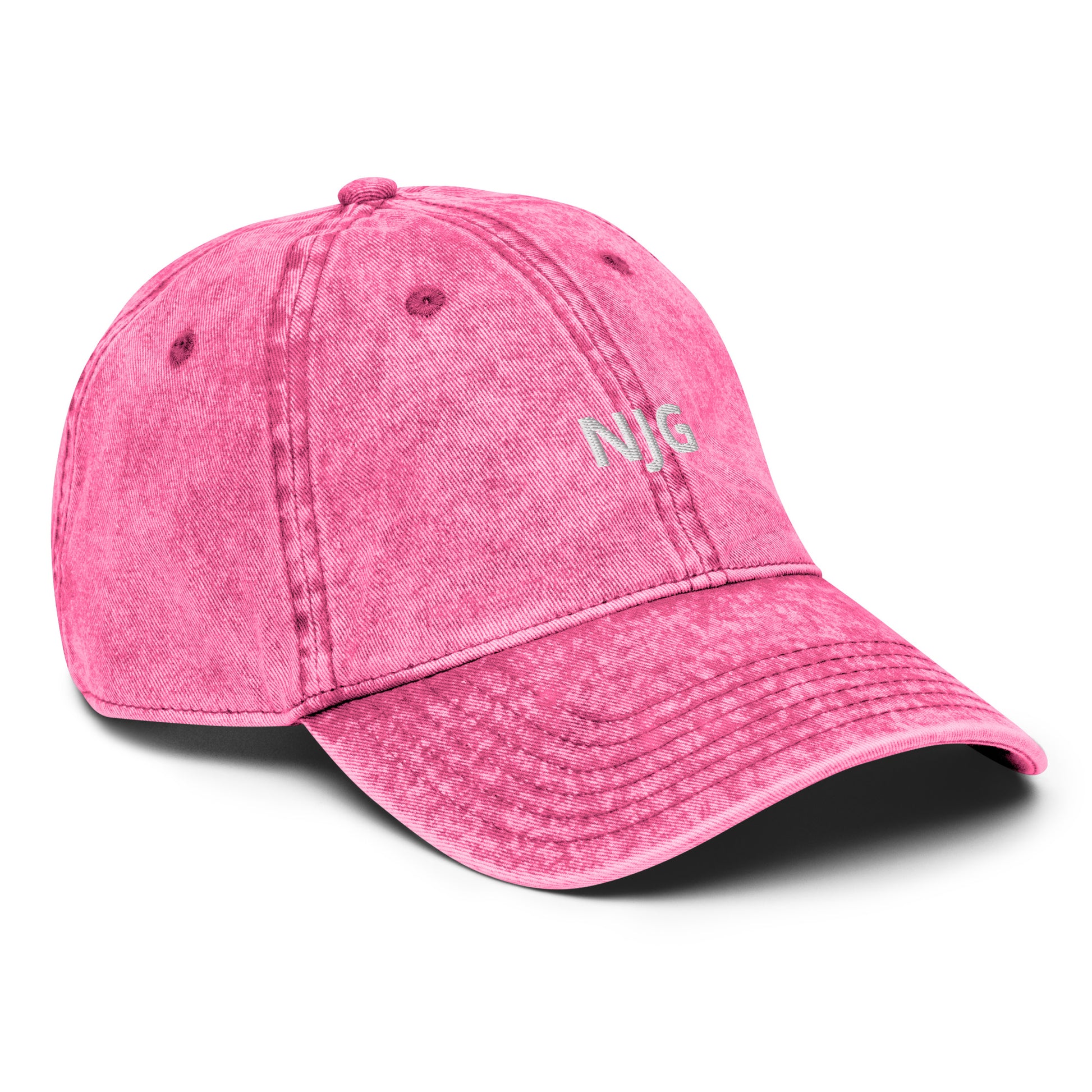 Pink Nice Jewish Girl Hat - Are you a nice Jewish girl? Looking for a gift for your favorite NJG? Our NJG Hat is comfortable, comes in a variety of colors and is made just for you. It's a classic dad, expertly embroidered with "NJG". Let your hat do the talking. Looking for something personalized? Shoot us a message!