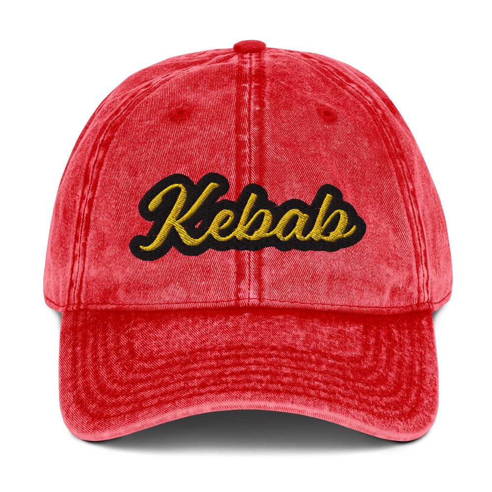 Red Kebab Hat - Love kebab? Looking for a funny gift for a fellow kebab enthusiast? This kebab hat is comfortable and expertly embroidered just for you. Show off your love of kebab in style and let your hat do the talking. Looking for something personalized? Shoot us a message!